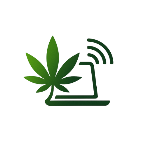 remote cannabis industry jobs work from weed logo transparent